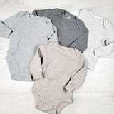 Simple Joys 4-pack waffle knit bodysuit set. Size 6-9 months - AS IS
