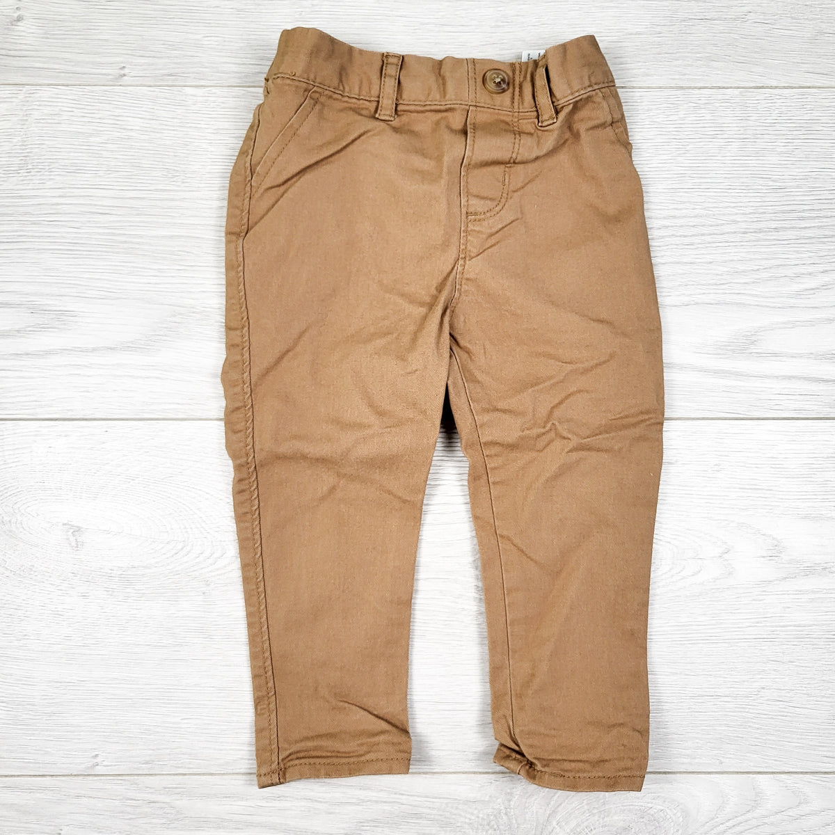 Old Navy tan pull-on chino style pants. Size 6-12 months