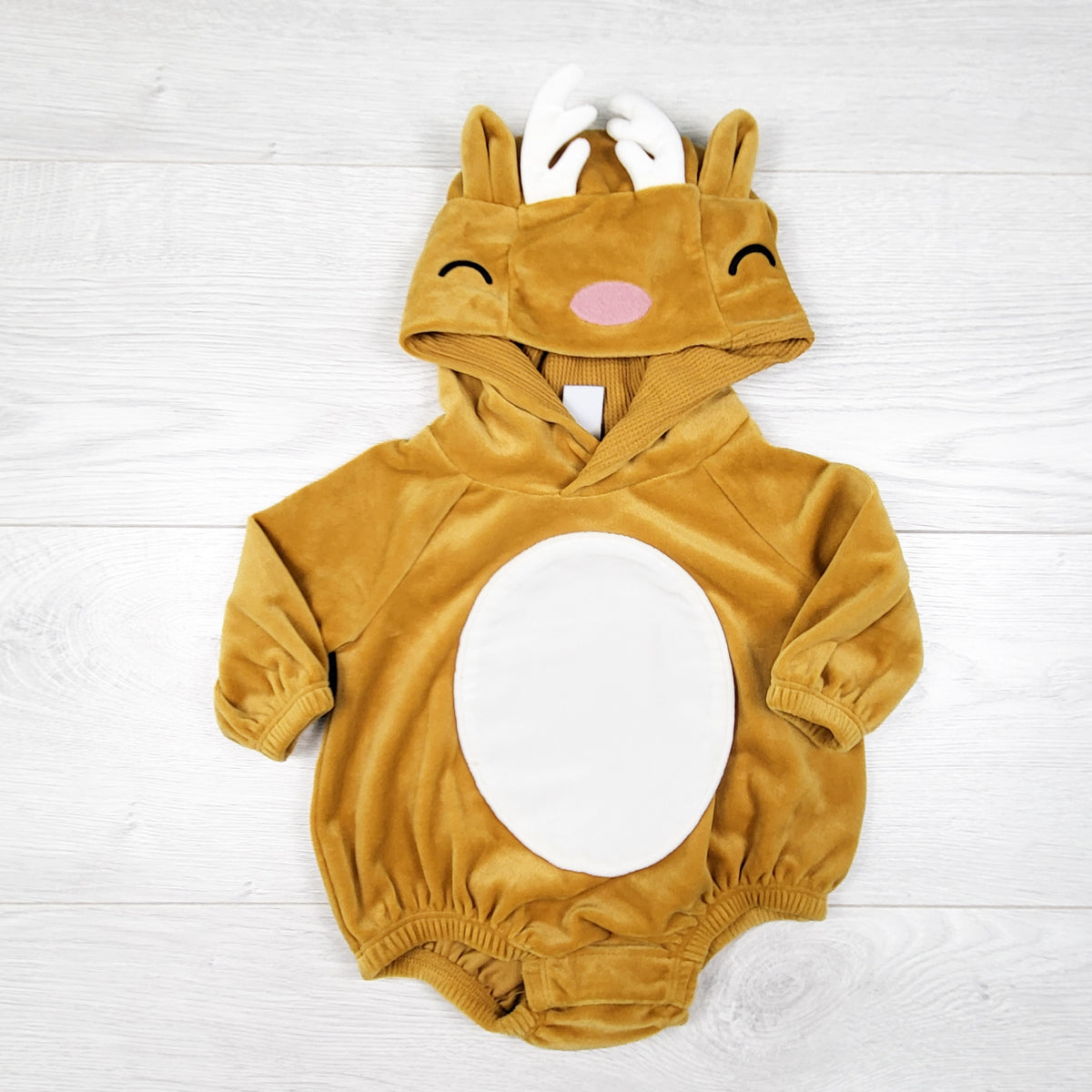 Old Navy velour Critter onesie (deer). Size 3-6 months