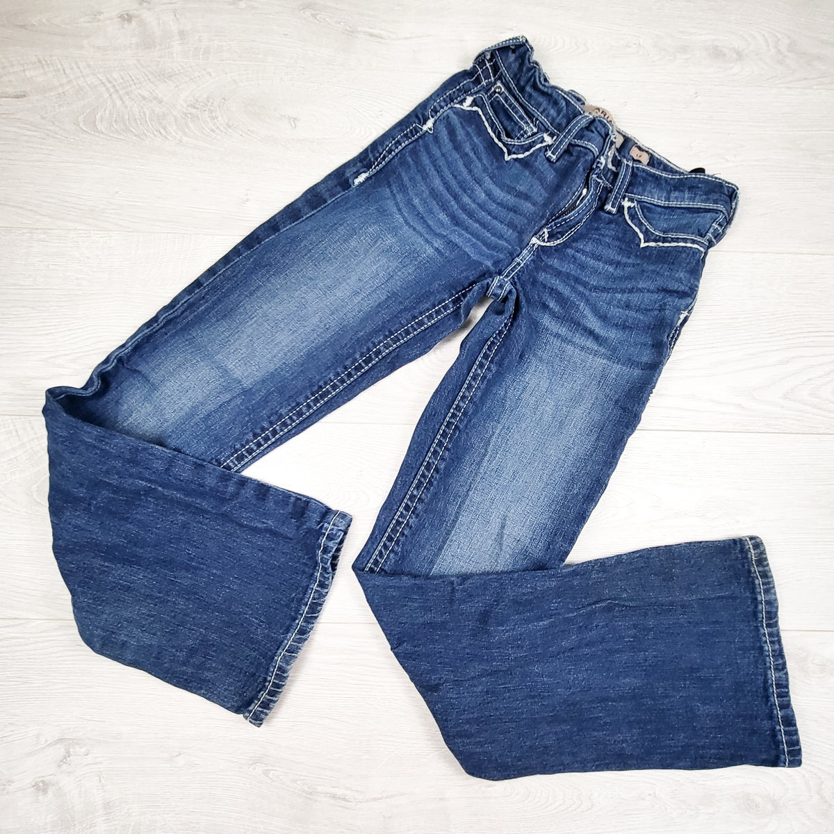 Ariat Girls R.E.A.L Denim boot leg jeans. Size 12