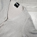 Katie J NYC grey and silver cropped lightweight sweater. Size XL - retails for $110 new