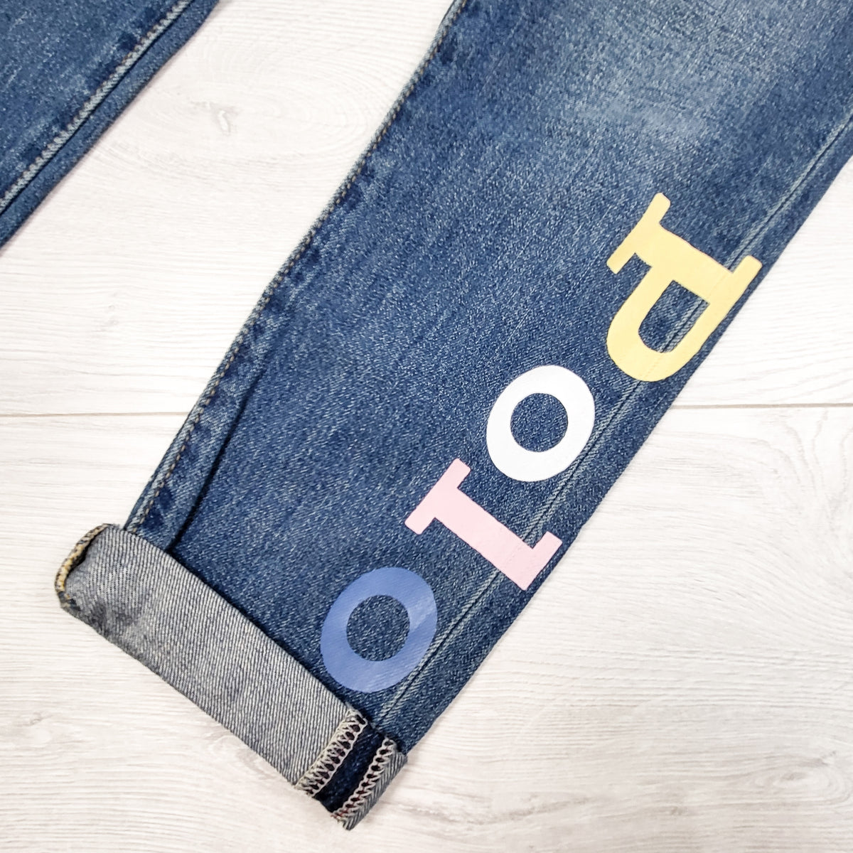 NEW - Polo Ralph Lauren "Astor Slim" Logo Denim Jeans. Size 12