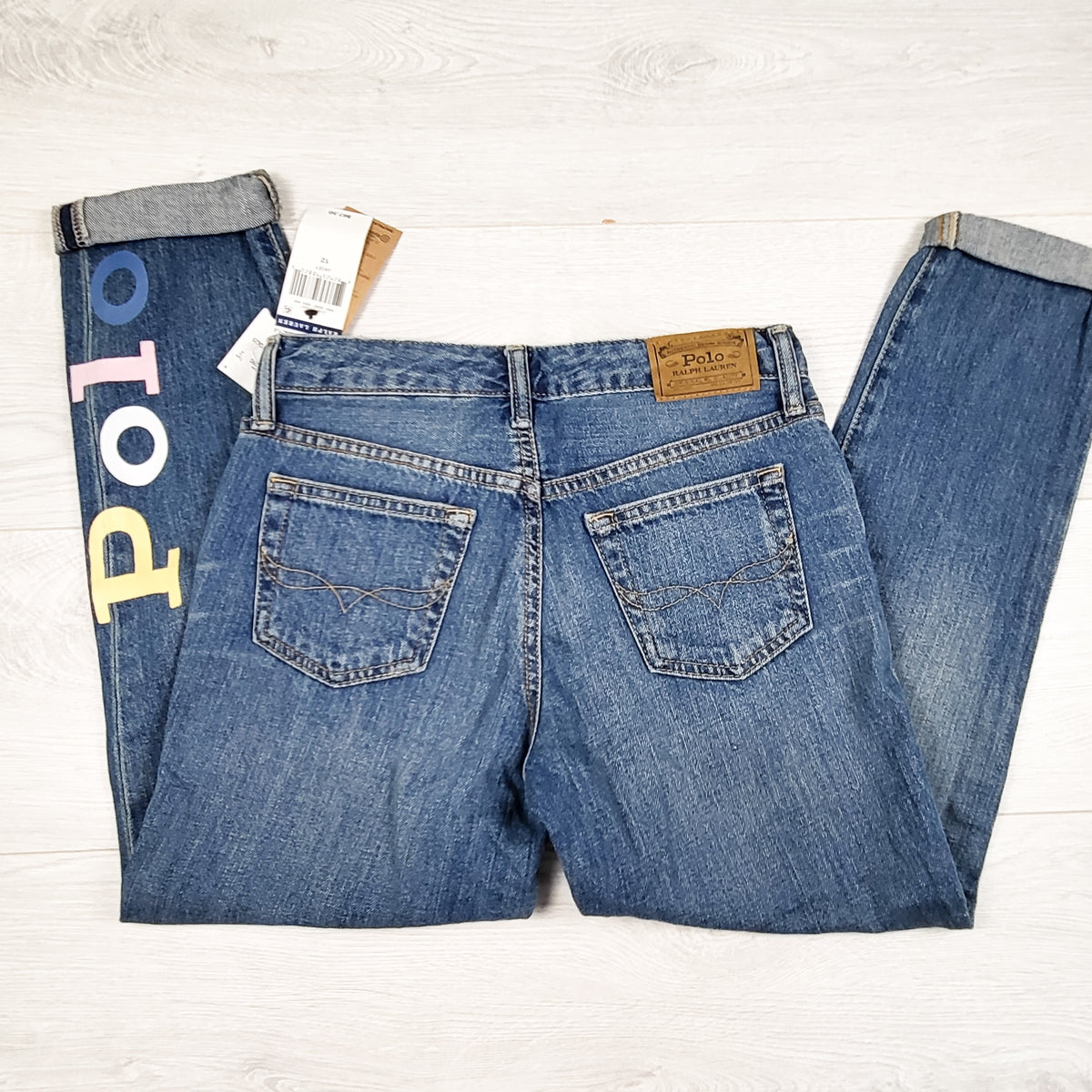 NEW - Polo Ralph Lauren "Astor Slim" Logo Denim Jeans. Size 12
