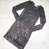 H and M silver sequin special occasion dress. Size 10/12