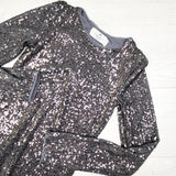 H and M silver sequin special occasion dress. Size 10/12