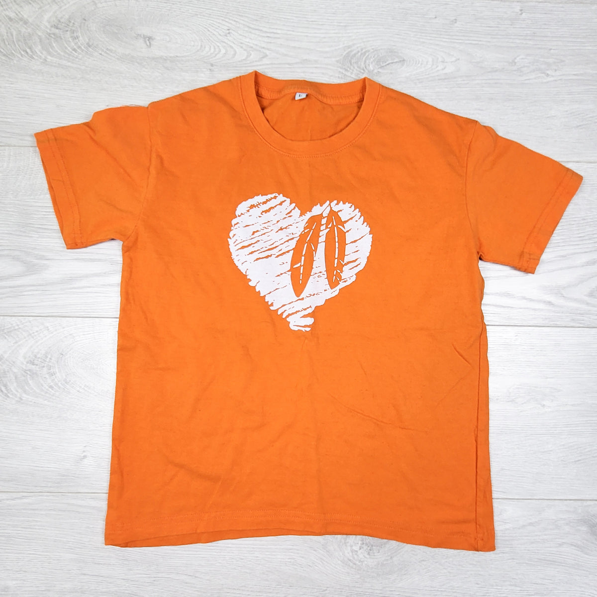 Orange Every Child Matters t-shirt. Size large