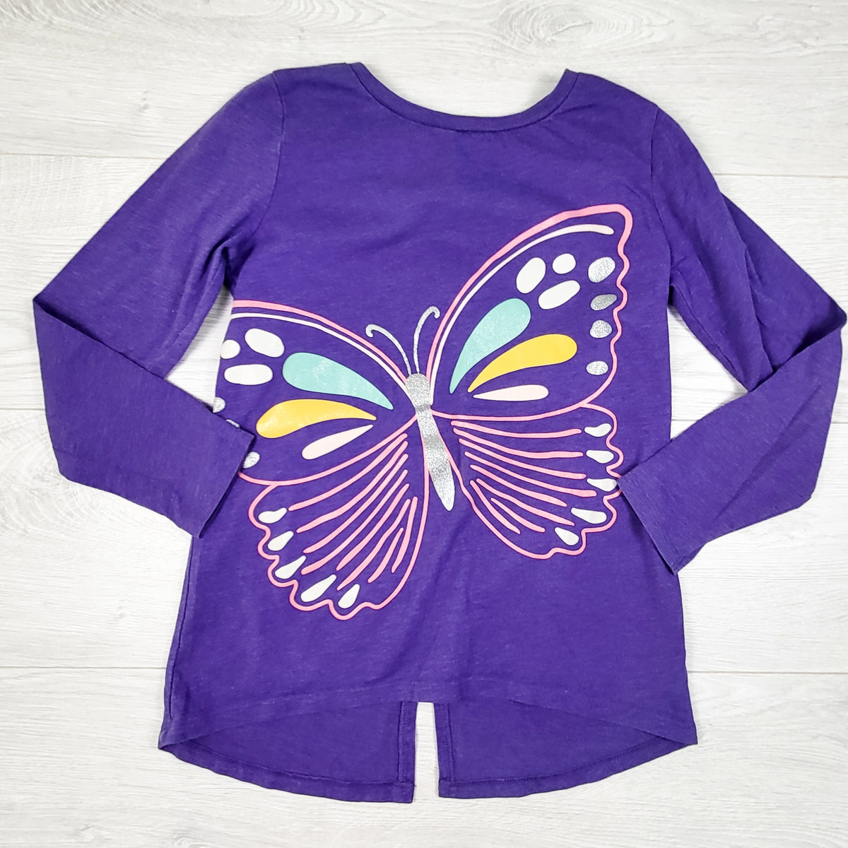 Carters purple long sleeve top with butterfly. Size 10