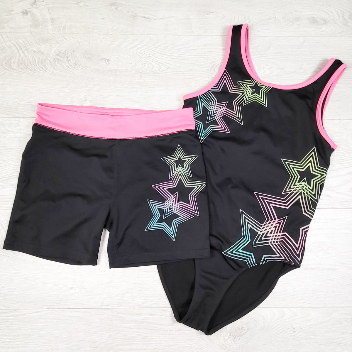 Joe black 2pc active set with stars. Size 10/12