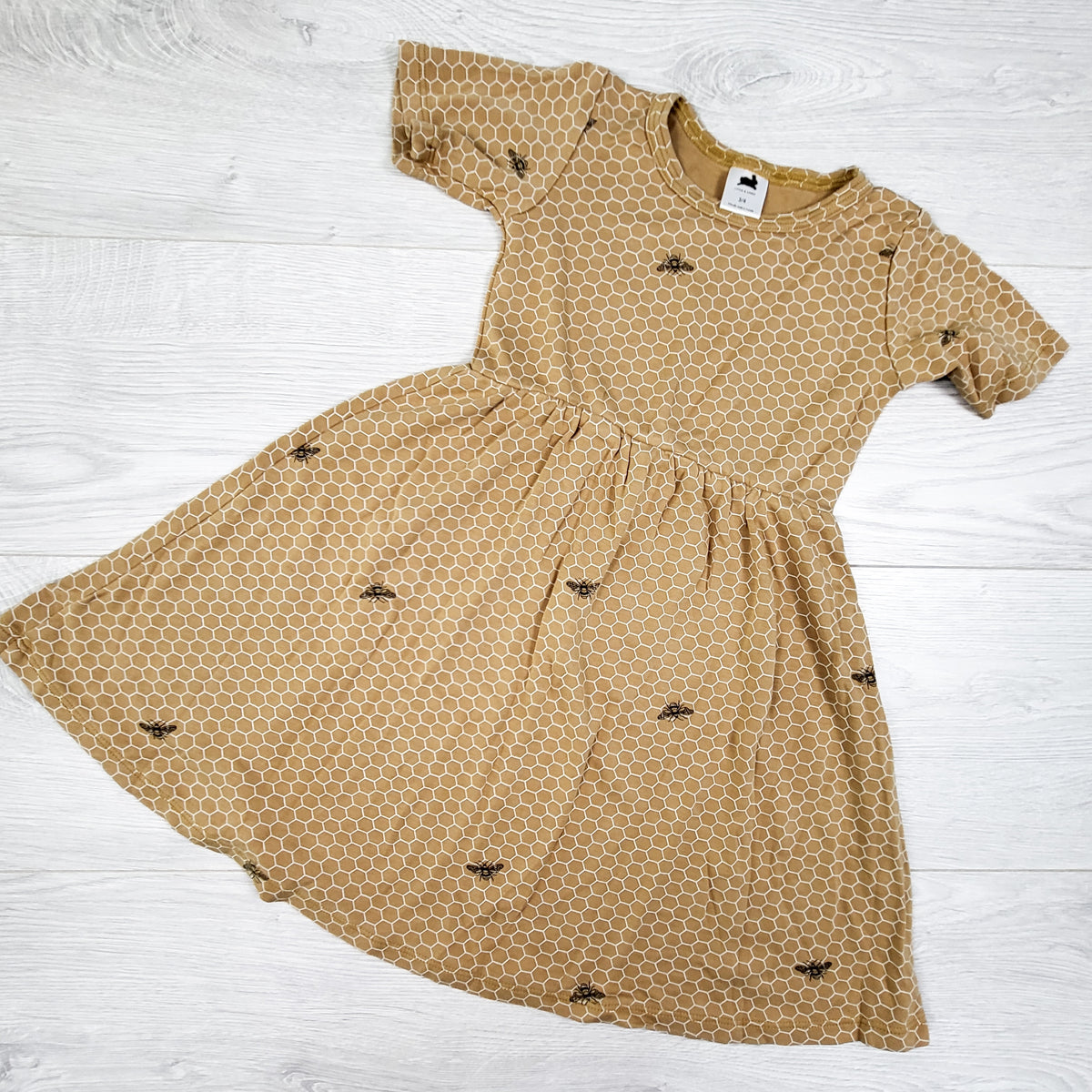 Little and Lively honeycomb pattern "Daphne" bamboo blend dress. Size 3/4T
