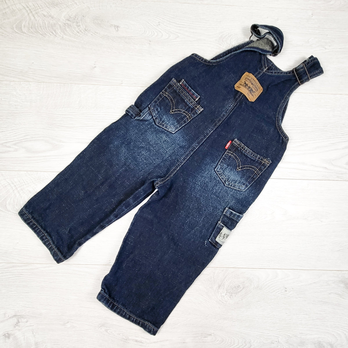 Levi's Kids  569 Loose Fit Denim Overalls. Size 24 months
