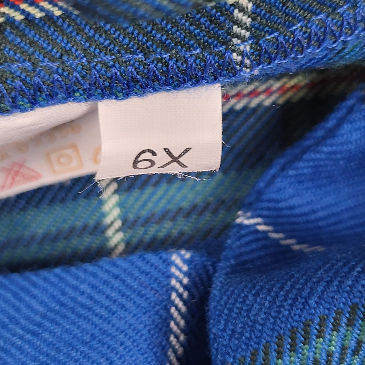 Vintage 1970s/1980s Bonda Kids Nova Scotia Tartan Suspenders Kilt Skirt. Size 6X