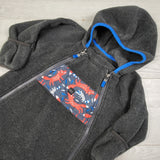 MEC grey hooded fleece bunting suit. Size 12months