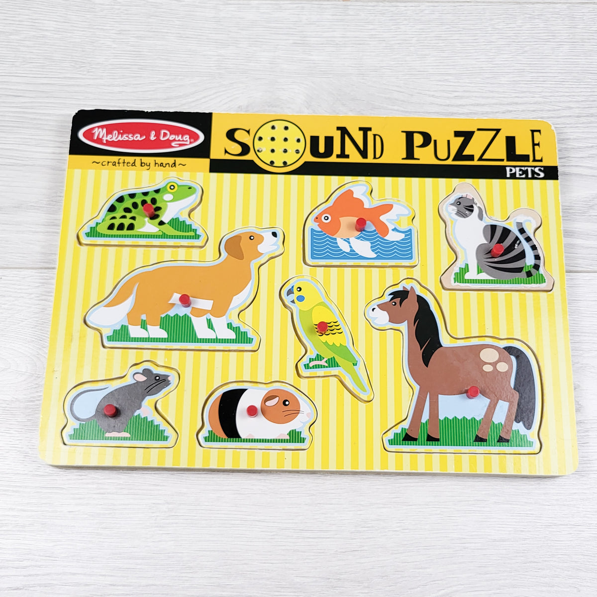 Melissa and Doug wooden play-a-sound pets puzzle