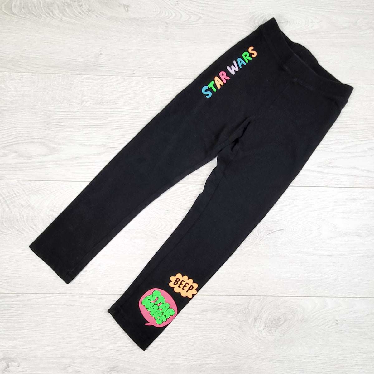 Amazon Essentials black Star Wars leggings. Size 5T