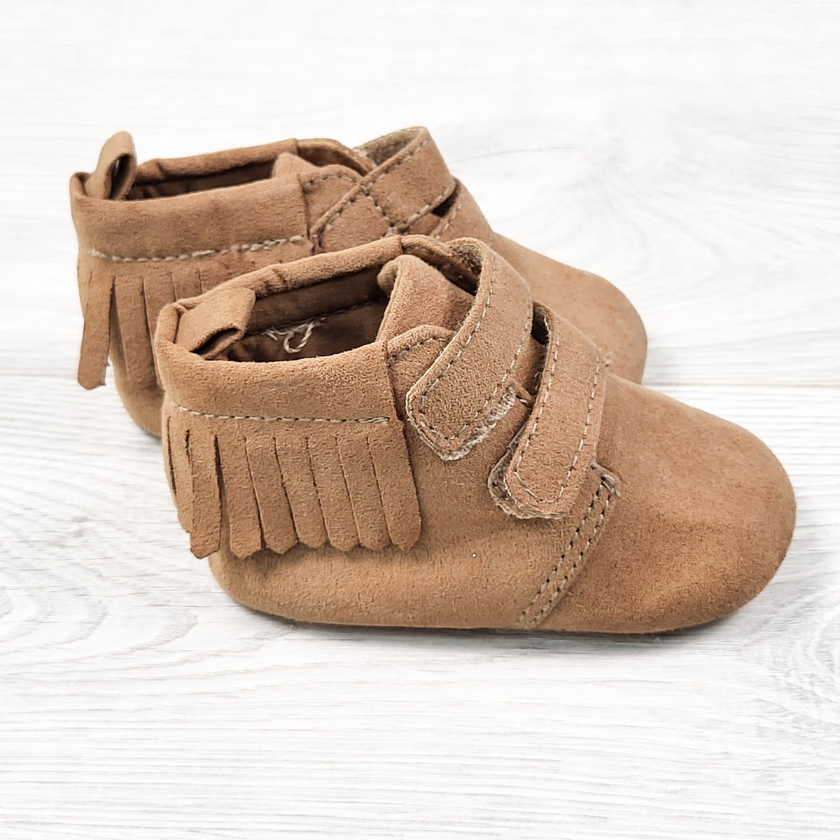 Joe tan soft soled shoes. Size 2 (infant)