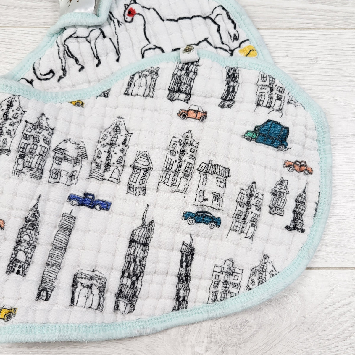 Aiden and Anais muslin reversible burpy bib
