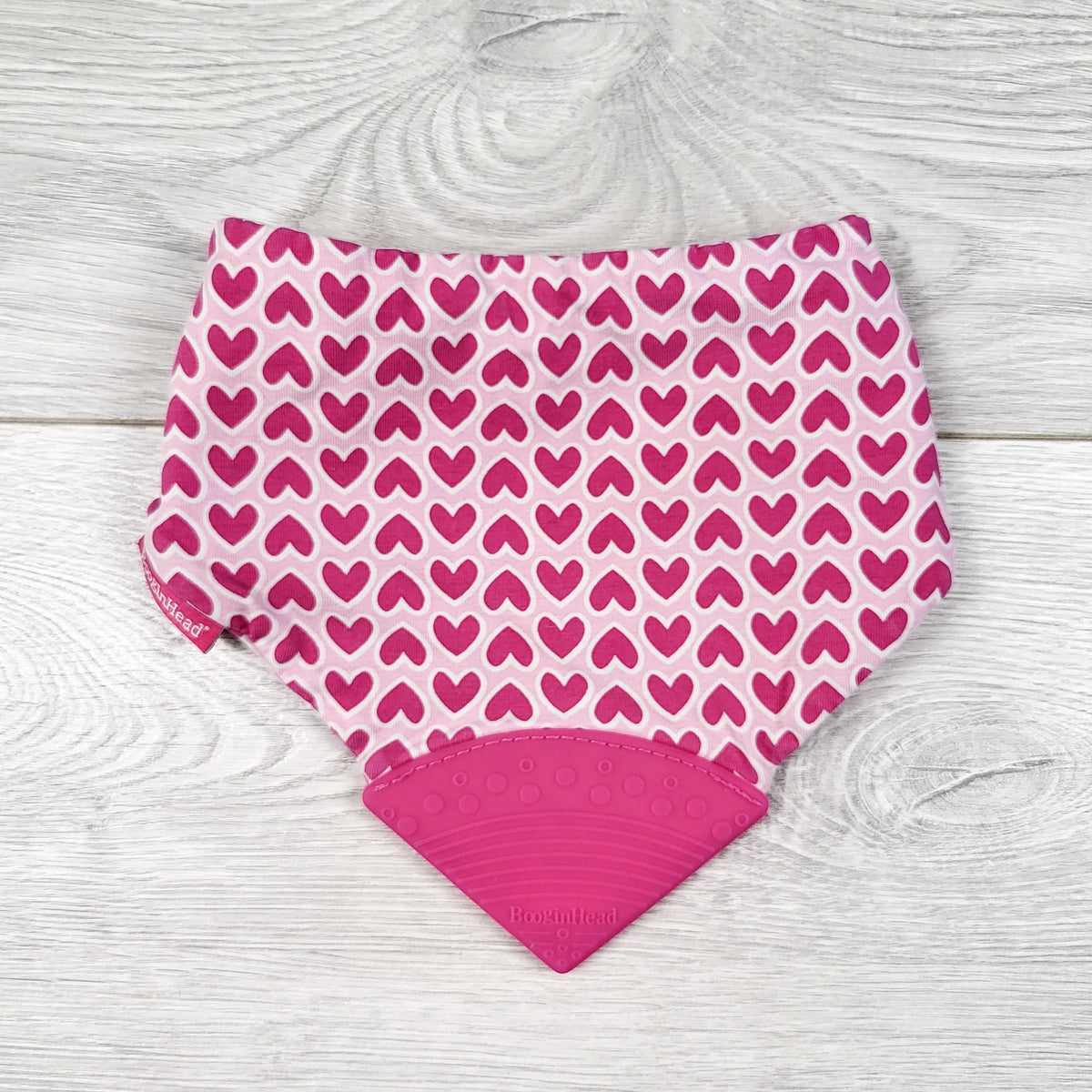 BooginHead "Love Hearts" Bandana Teether Bib