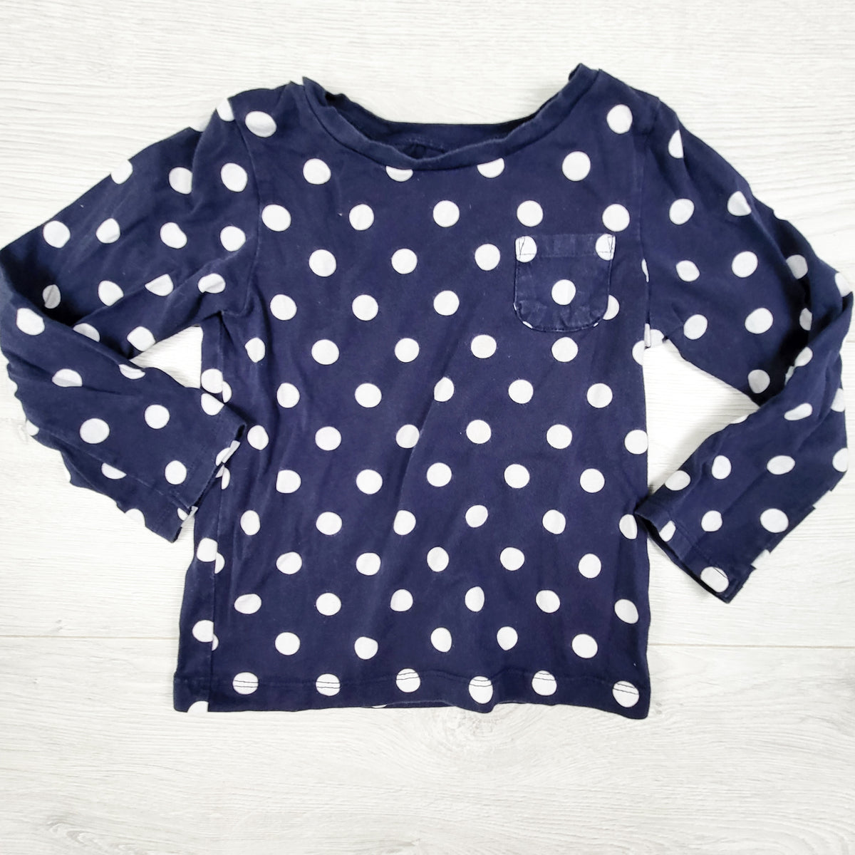 Carters navy polka dot top. Size 4T