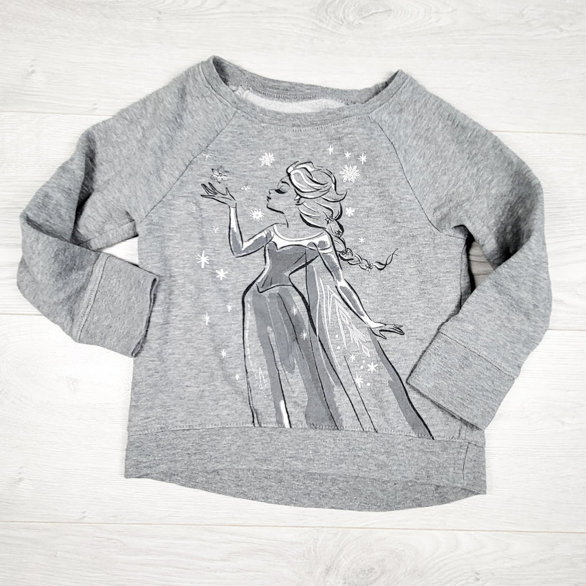 Old Navy grey Frozen Elsa sweatshirt. Size 5T