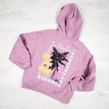 Roxy pink fleecy lined zip up hoodie. Size 5T - AS IS