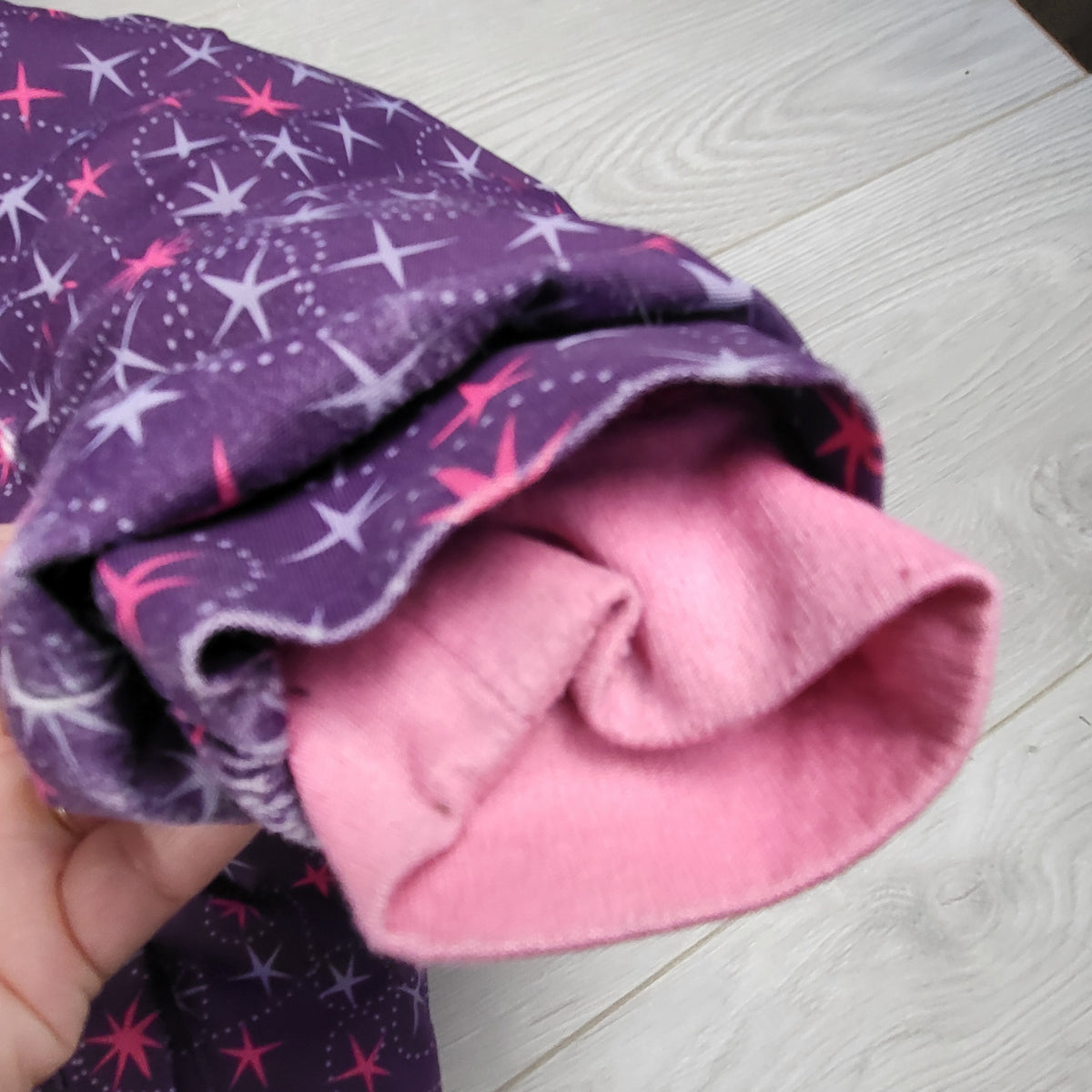 MEC purple "Toaster Parka" with star pattern. Size 4T - AS IS