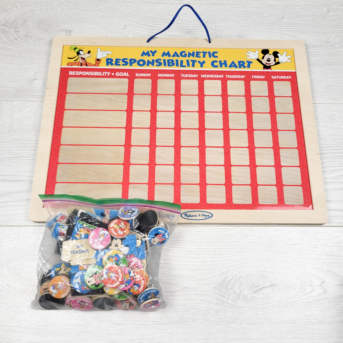 Melissa and Doug Mickey Mouse Magnetic Responsibility Chart (sorry, no shipping)