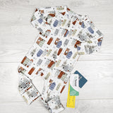 NEW - Loulou Lollipop "Home Sweet Home" Tencel sleeper. Size 3-6 months