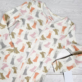 NEW - Joe cream coloured zippered bunny print sleeper. Size 18-24 months