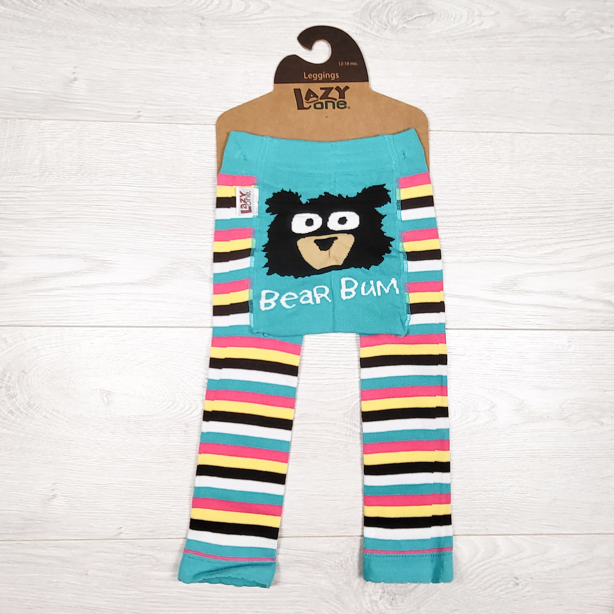 NEW - Lazy One "Bear Bum" tights. Size 12-18 months