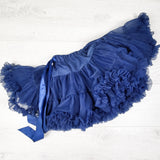 Tutu Couture navy ruffled pettiskirt. Size medium (3 to 5 Years)