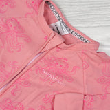 Bonds pink octopus print zippered wondersuit sleeper. Size 6-12 months