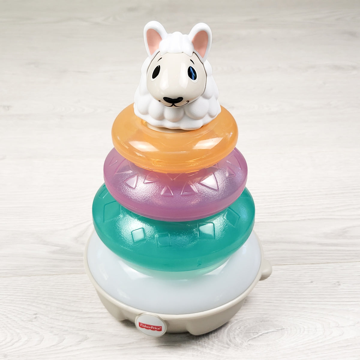 Fisher-Price Linkimals Lights & Colors Llama Stacking Toy - needs batteries