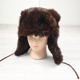 Vintage Genuine Mink Fur Ushanka (Trapper/Aviator) Hat. Ages 6+ (approx)