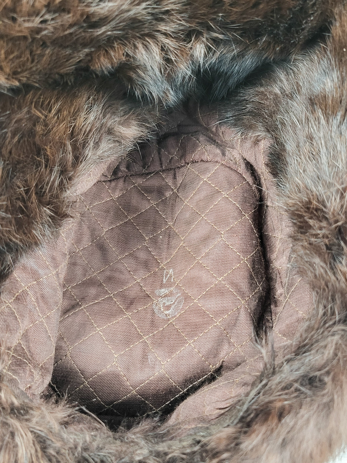 Vintage Genuine Mink Fur Ushanka (Trapper/Aviator) Hat. Ages 6+ (approx)