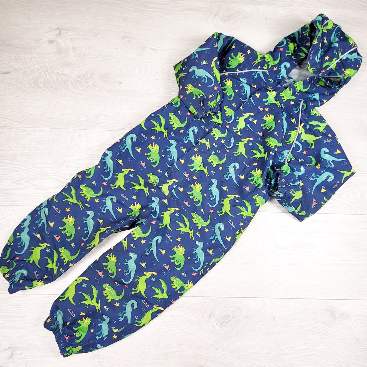 Jan & Jul Puddle-Dry Single-Layer Waterproof One-Piece Rain Suit. Size 2T
