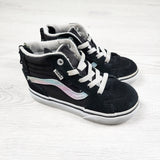 Vans black high top shoes. Size 7 (toddler)