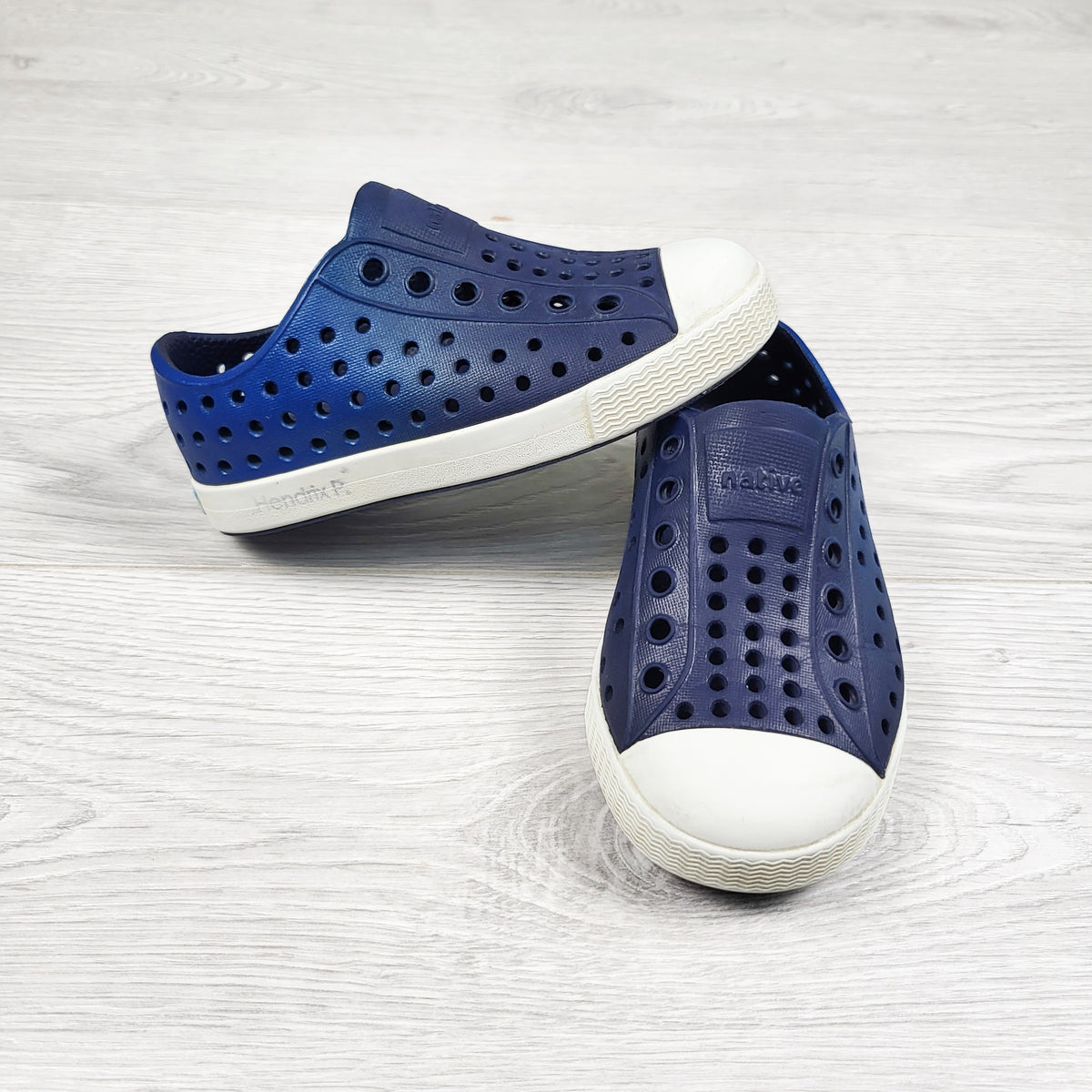 Native blue ombre shoes. Size 7
