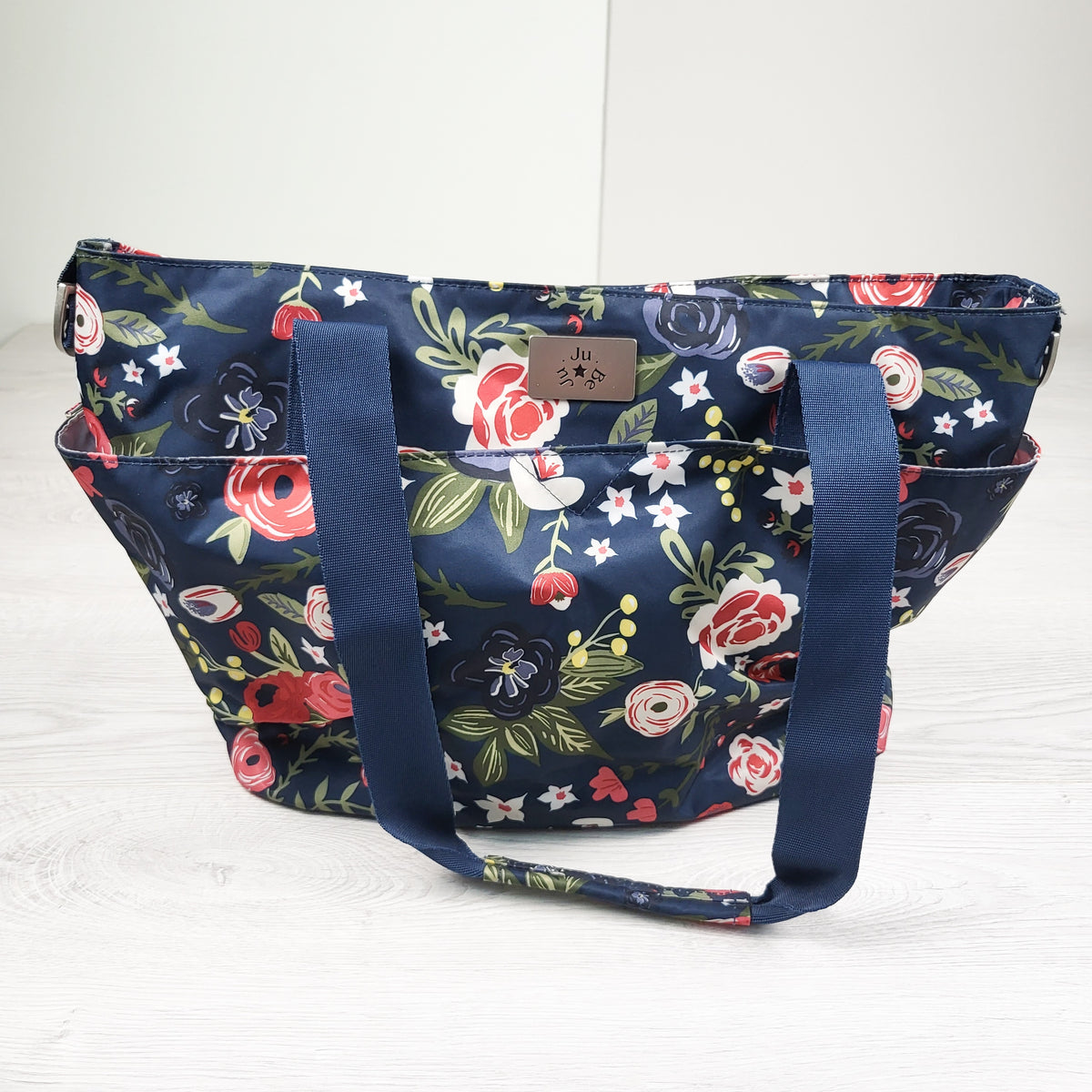 JuJuBe "Super Be" Lightweight Diaper Tote Bag in Amours des Fleurs print