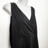 Thyme Maternity Black Sleeveless Crossover Nursing Tank Top. Size XXL