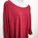 Old Navy red polka dot twist back maternity top. Size XXL