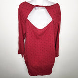 Old Navy red polka dot twist back maternity top. Size XXL