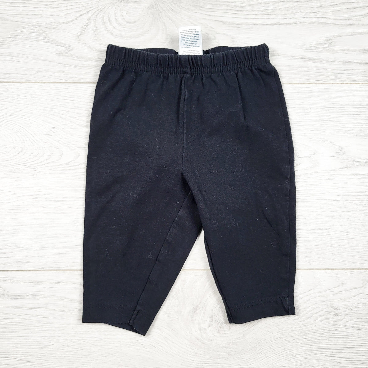 Child of Mine black leggings. Size 0-3 months