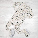 Carters beige Christmas print "Purely Soft" sleeper. Size 18 months
