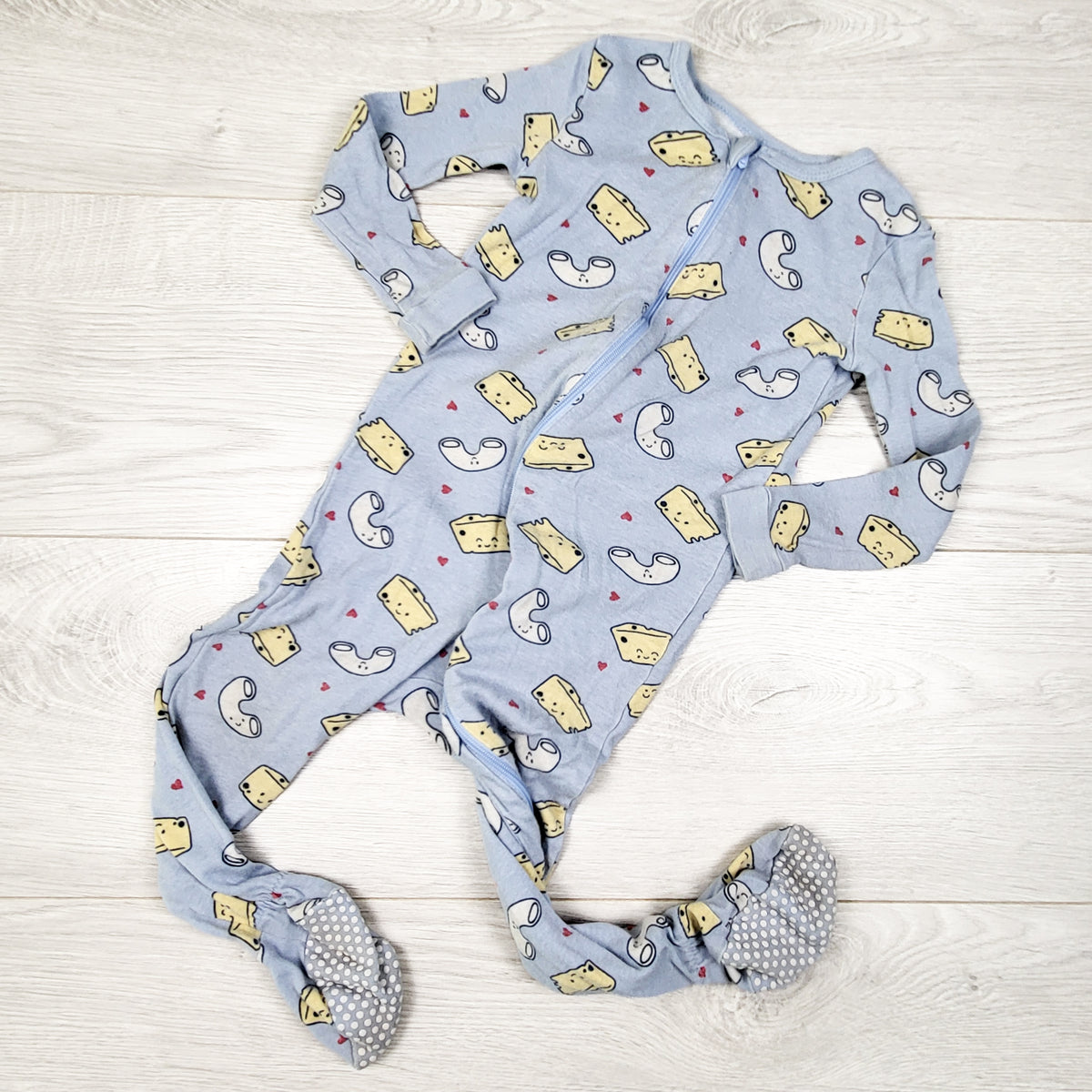 Joe blue zippered cotton Mac and Cheese sleeper. Size 18-24 months