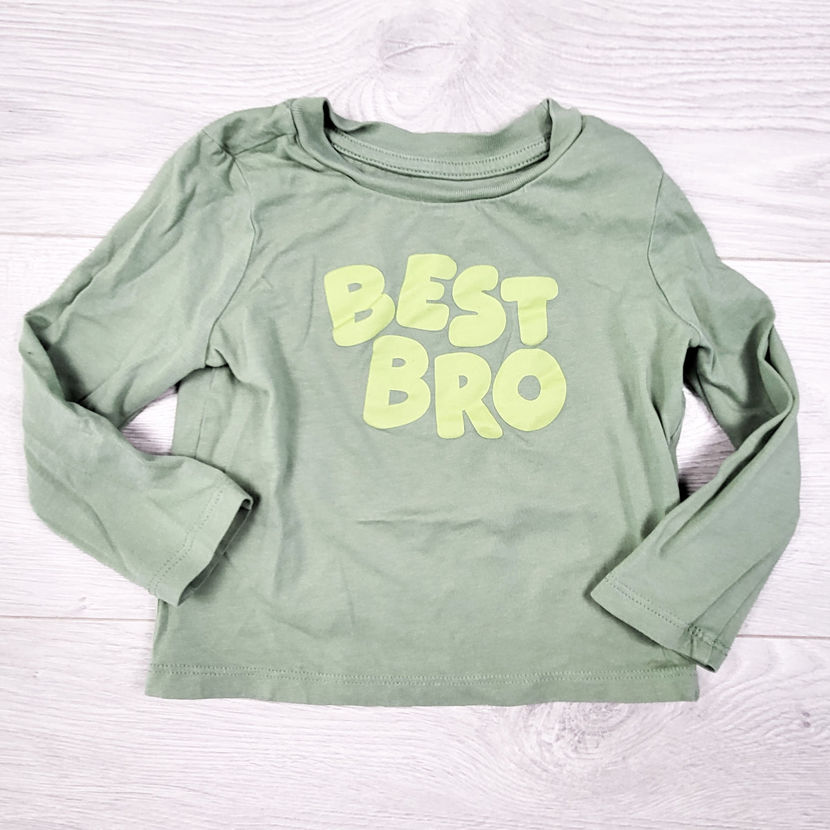 Joe green "Best Bro" long sleeve top. Size 18-24 months