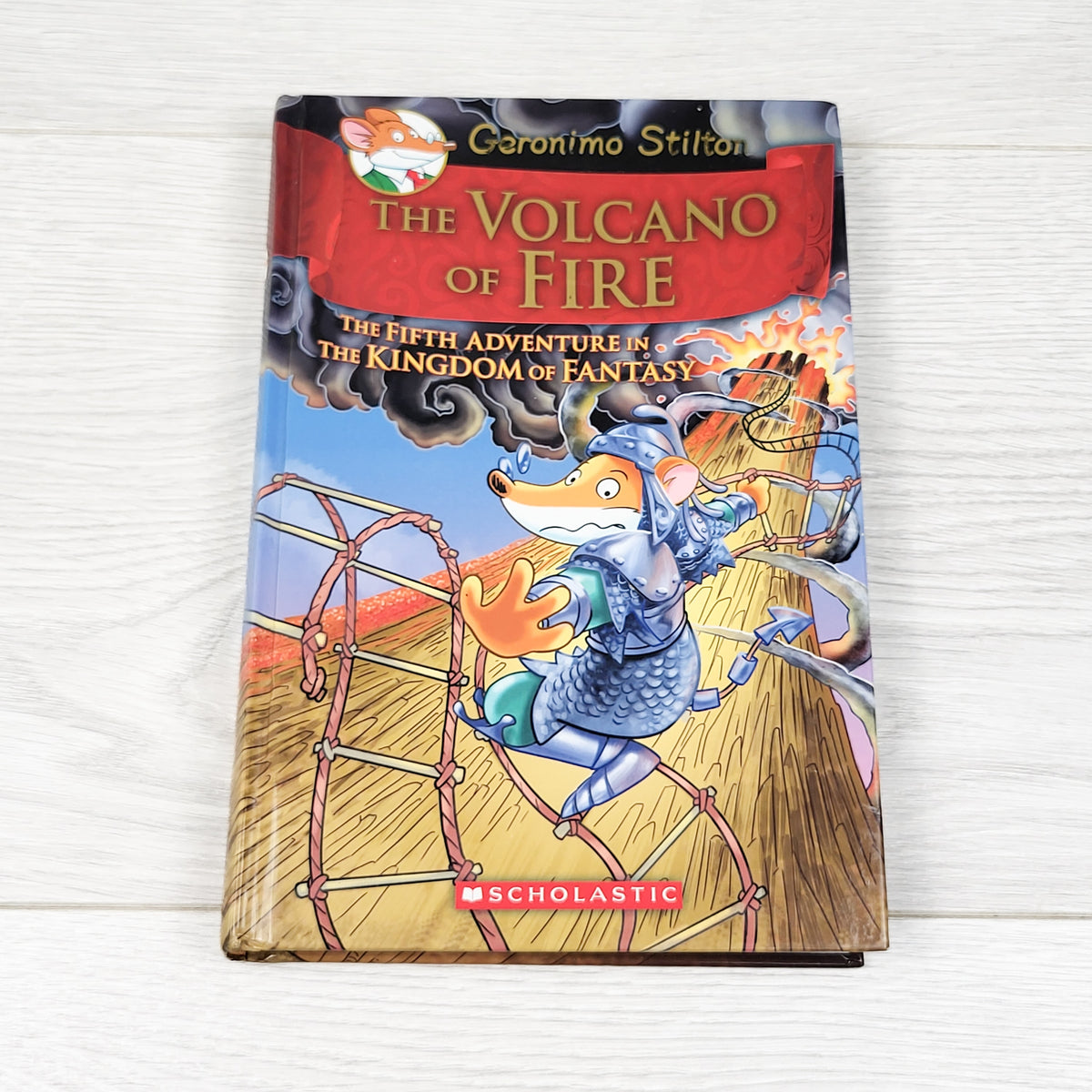The Volcano of Fire. Hardcover Geronimo Stilton book (no shipping)