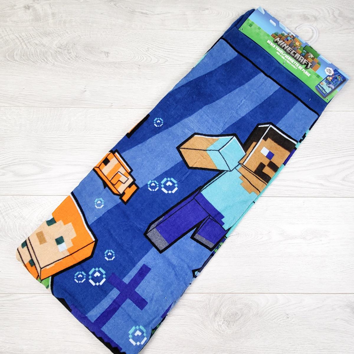 NEW - Jay Franco Minecraft "Underwater Adventure" Beach Towel
