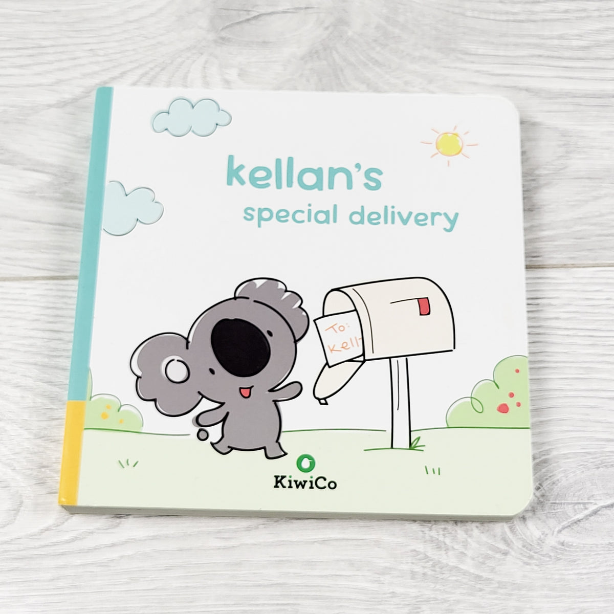 Kellan's Special Delivery. KiwiCo board book