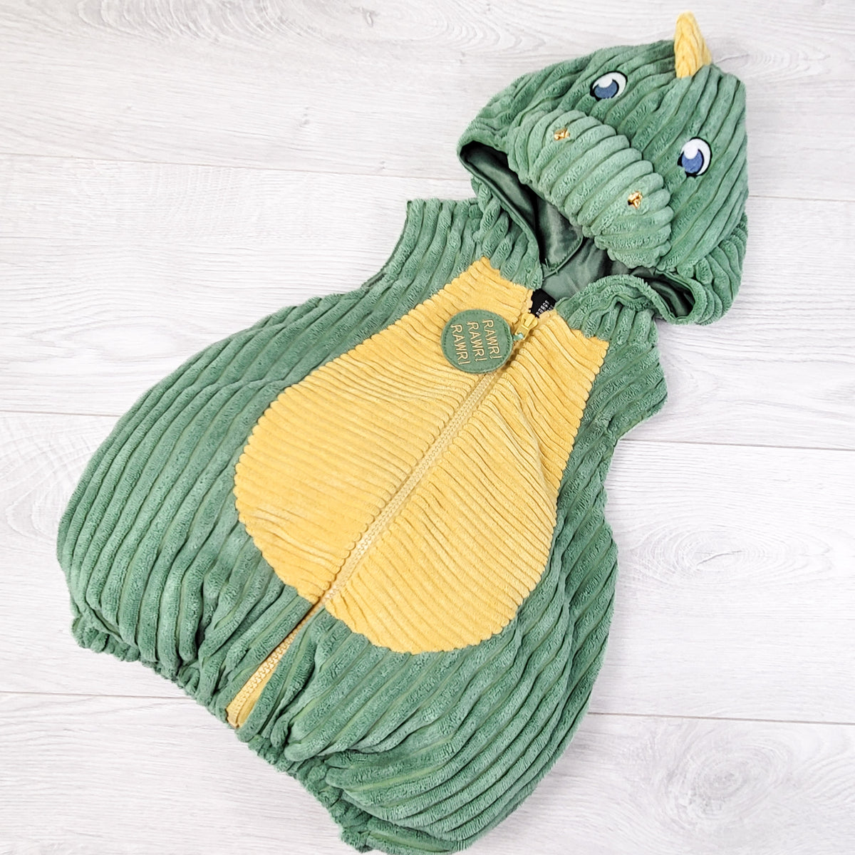 Going Wild green corduroy dinosaur costume. Size 12 months (sorry, no shipping)