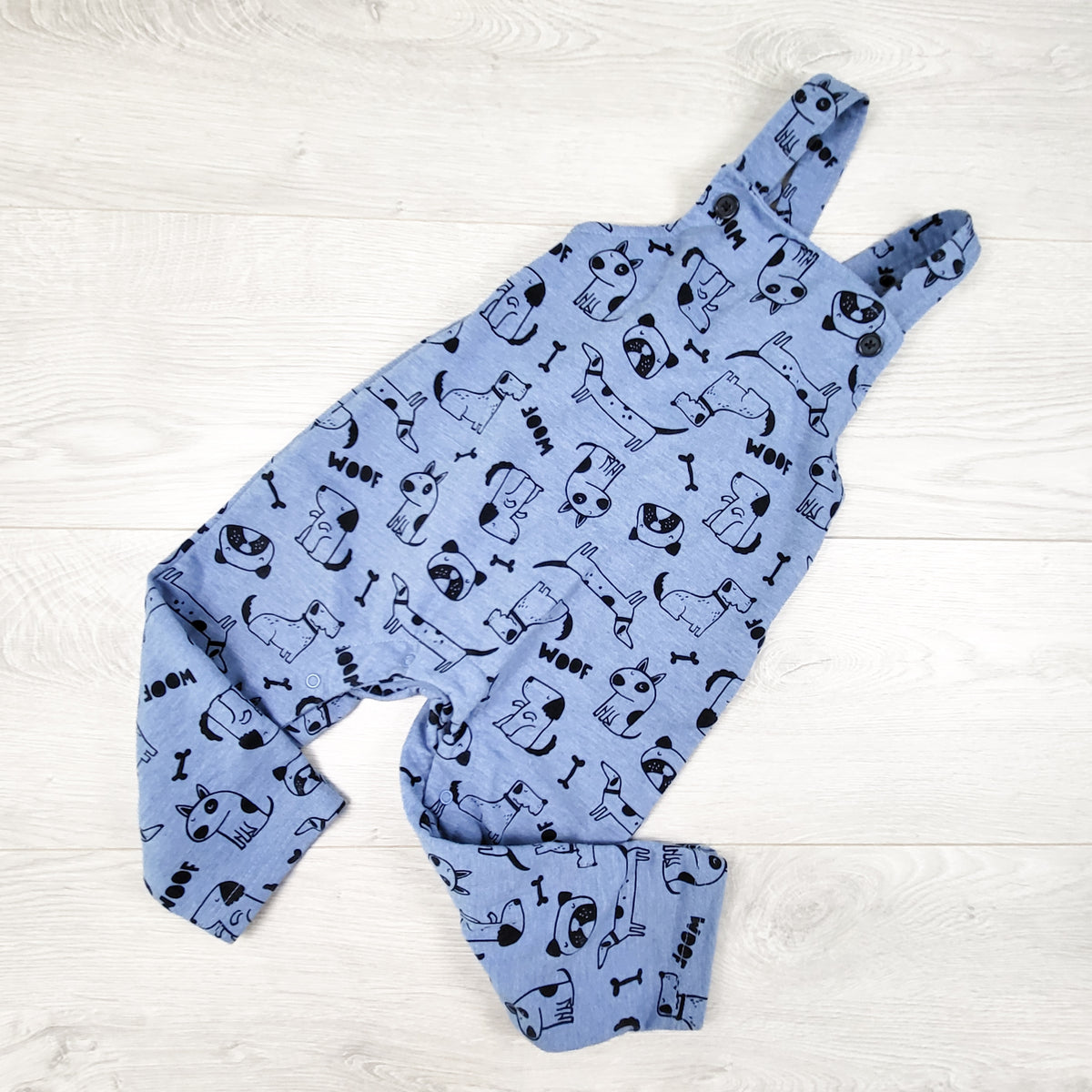 George blue dog print overalls. Size 18-24 months